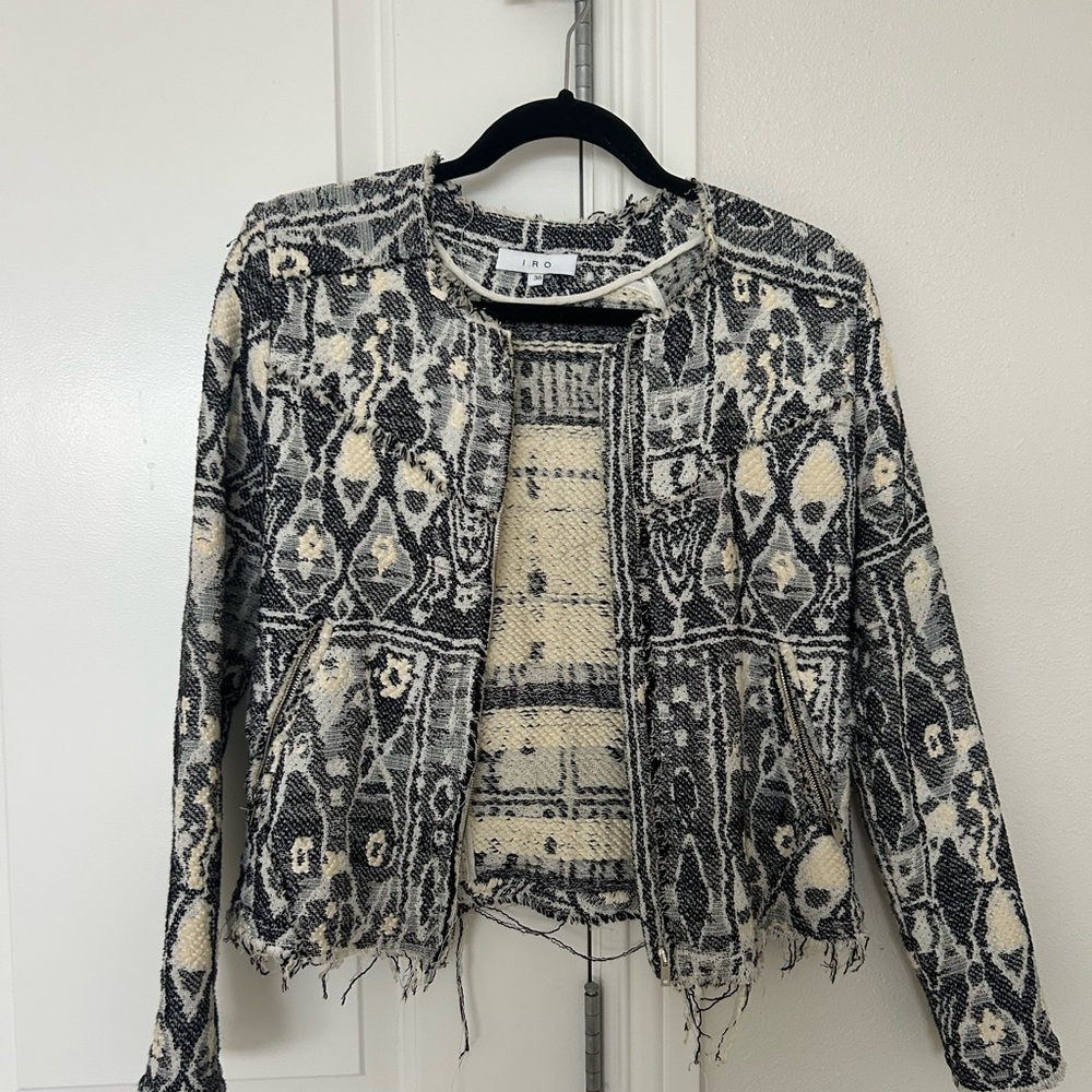 IRO Tweed Print Evening Jacket